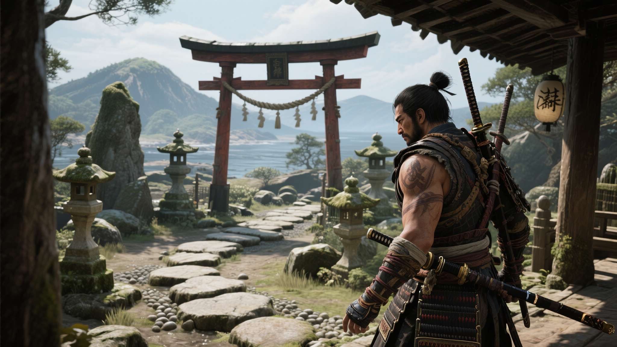 《对马岛之魂》以16世纪日本为背景，玩家扮演武士境井仁，在荣誉与生存之间做出抉择